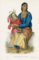 McKenney Hall North American Indian Antique Print Widow - Panteek Antique Prints