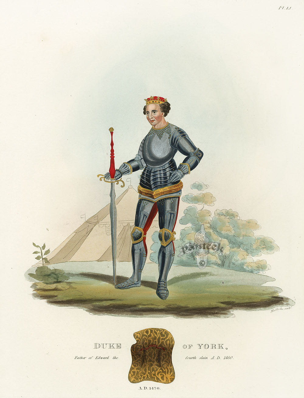 Meyrick Critical Inquiry into Antient Armour Duke of York, 1470