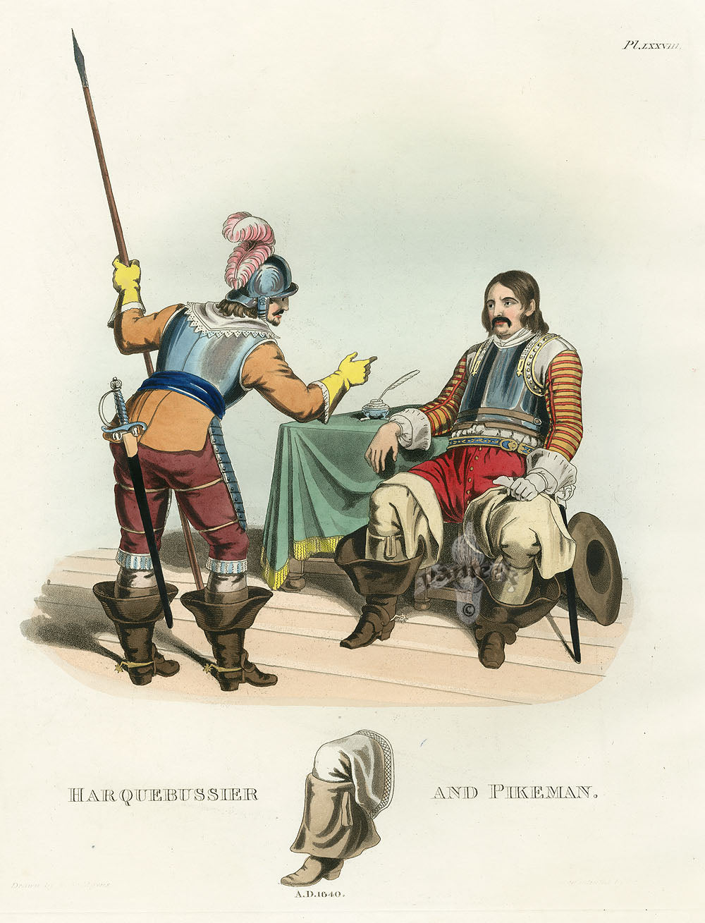Meyrick Critical Inquiry into Antient Armour Harquebussier, 1640
