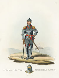 Meyrick Critical Inquiry into Antient Armour Knight Birmingham, 1420 - Panteek Antique Prints