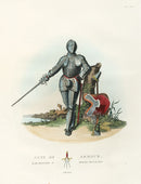 Meyrick Critical Inquiry into Antient Armour Suit of Armour, 1555 - Panteek Antique Prints