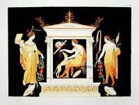 Millin Antique Folio Print 1808 Etruscan Vase Design Dog - Panteek Antique Prints