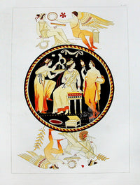 Millin Antique Folio Print 1808 Etruscan Vase Design Plate Design - Panteek Antique Prints