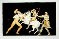 Millin Antique Folio Print 1808 Etruscan Vase Design Theseus, Hippolyta - Panteek Antique Prints