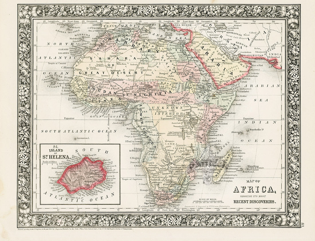 Mitchell Original Maps World Africa
