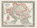 Mitchell Original Maps World Austria, Italy, Turkey, Greece - Panteek Antique Prints