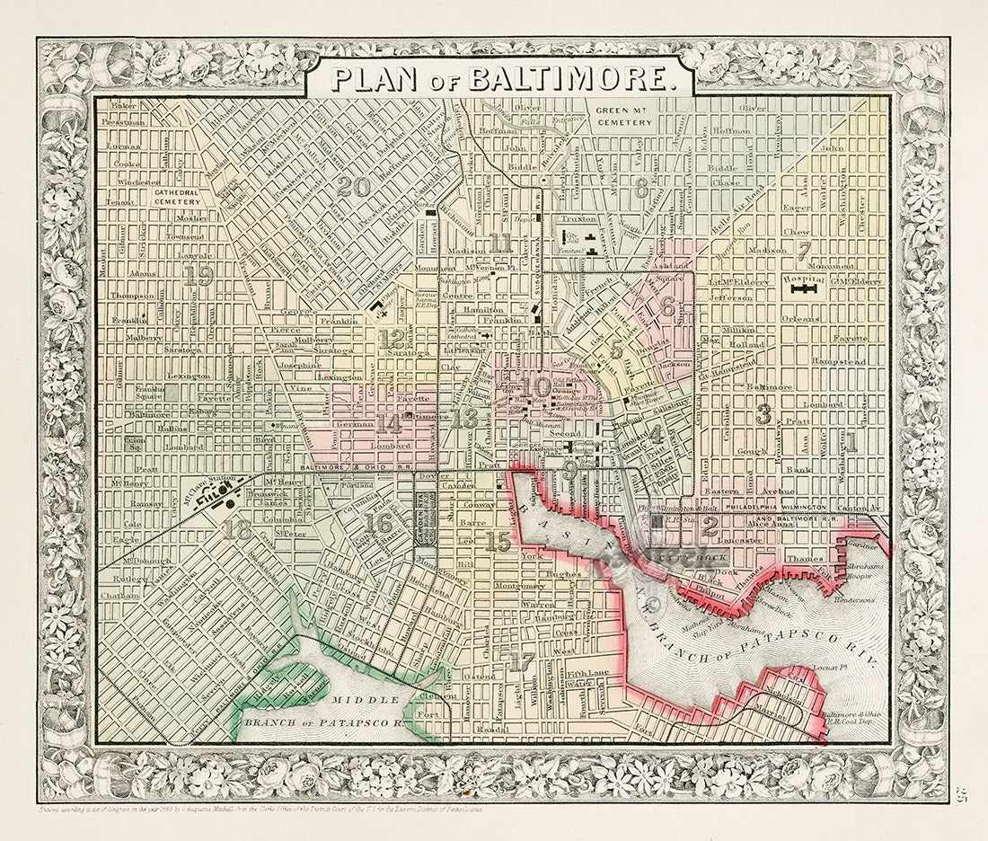 Mitchell Original Maps World Baltimore
