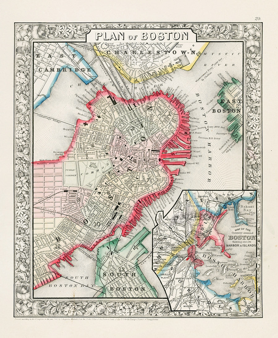 Mitchell Original Maps World Boston