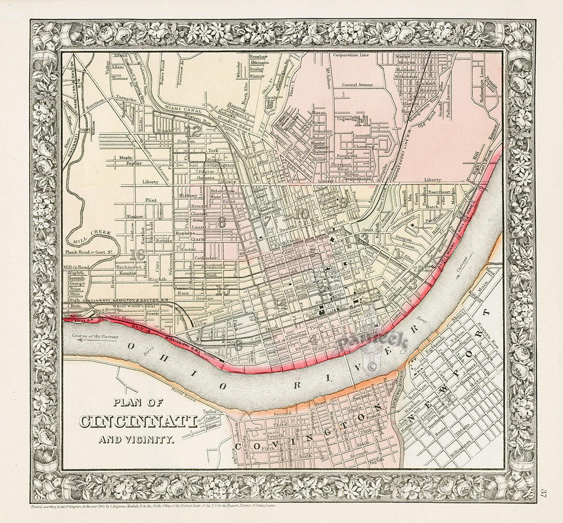 Mitchell Original Maps World Cincinnati