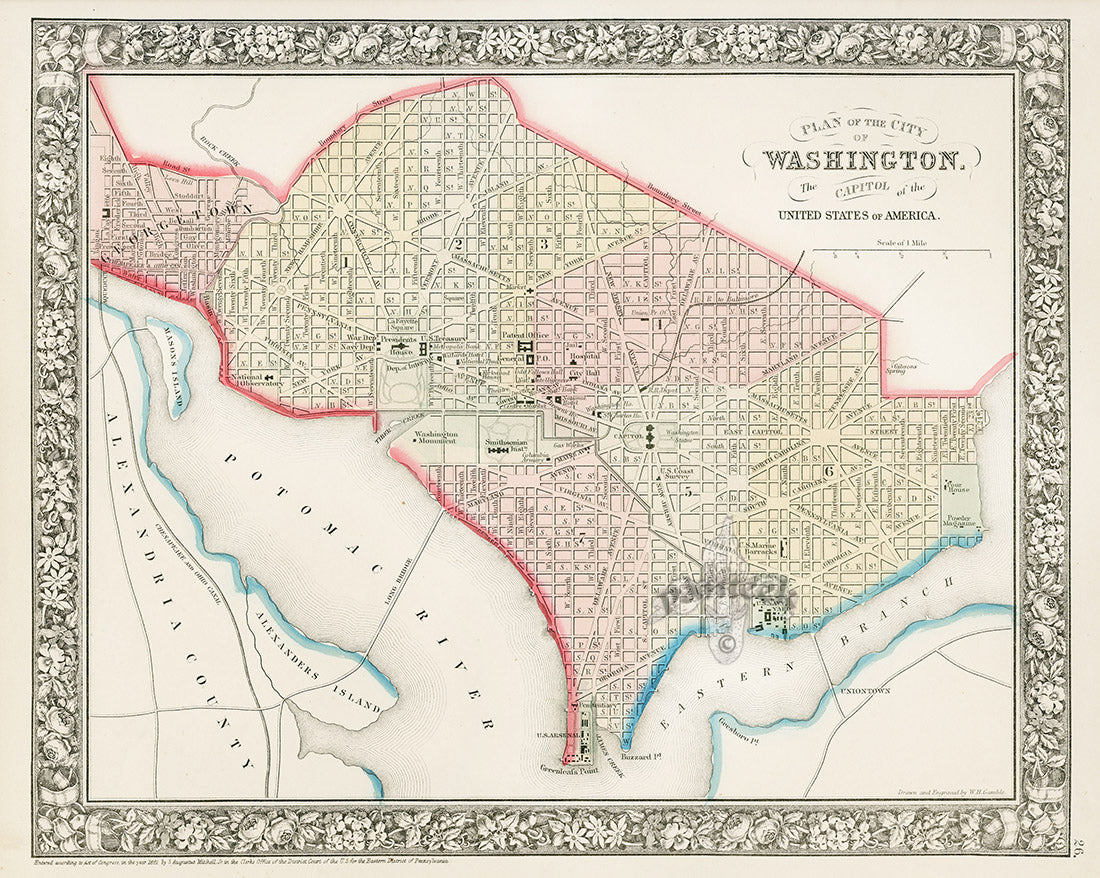 Mitchell Original Maps World Washington D.C.