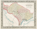 Mitchell Original Maps World Washington D.C. - Panteek Antique Prints