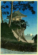 Moonrise at Tokmochi Hiroaki Takahashi 1930 Lifetime Edition - Panteek Antique Prints