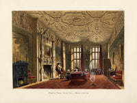 Nash Architecture Hand Colored Lithograph Aston Hall - Panteek Antique Prints