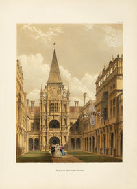 Nash Architecture Hand Colored Lithograph Burleigh - Panteek Antique Prints