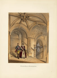 Nash Architecture Hand Colored Lithograph Burleigh House - Panteek Antique Prints