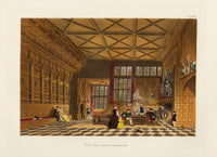 Nash Architecture Hand Colored Lithograph Hall, Speke - Panteek Antique Prints