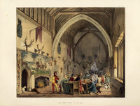 Nash Architecture Hand Colored Lithograph Moat House - Panteek Antique Prints