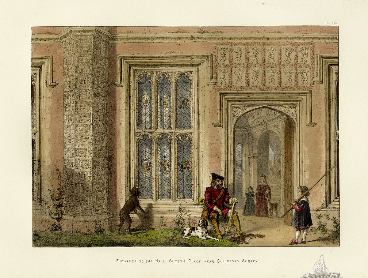 Nash Architecture Hand Colored Lithograph Sutton Place