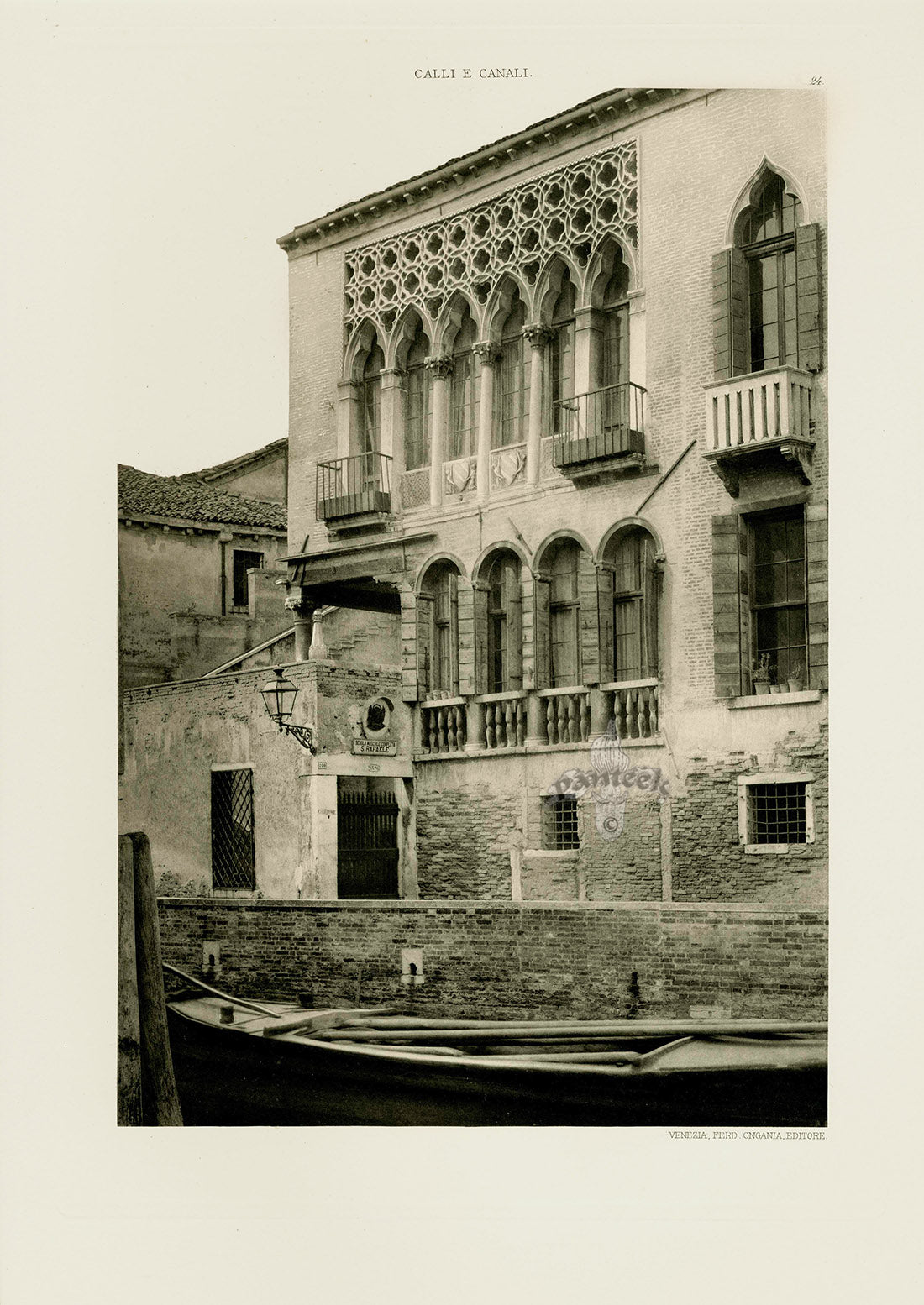Ongania Architecture Venice Views 1891 Ariani Palace