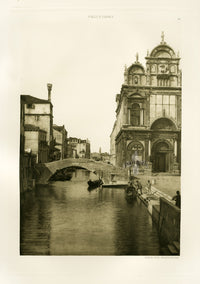 Ongania Architecture Venice Views 1891 Beggars' Canal - Panteek Antique Prints