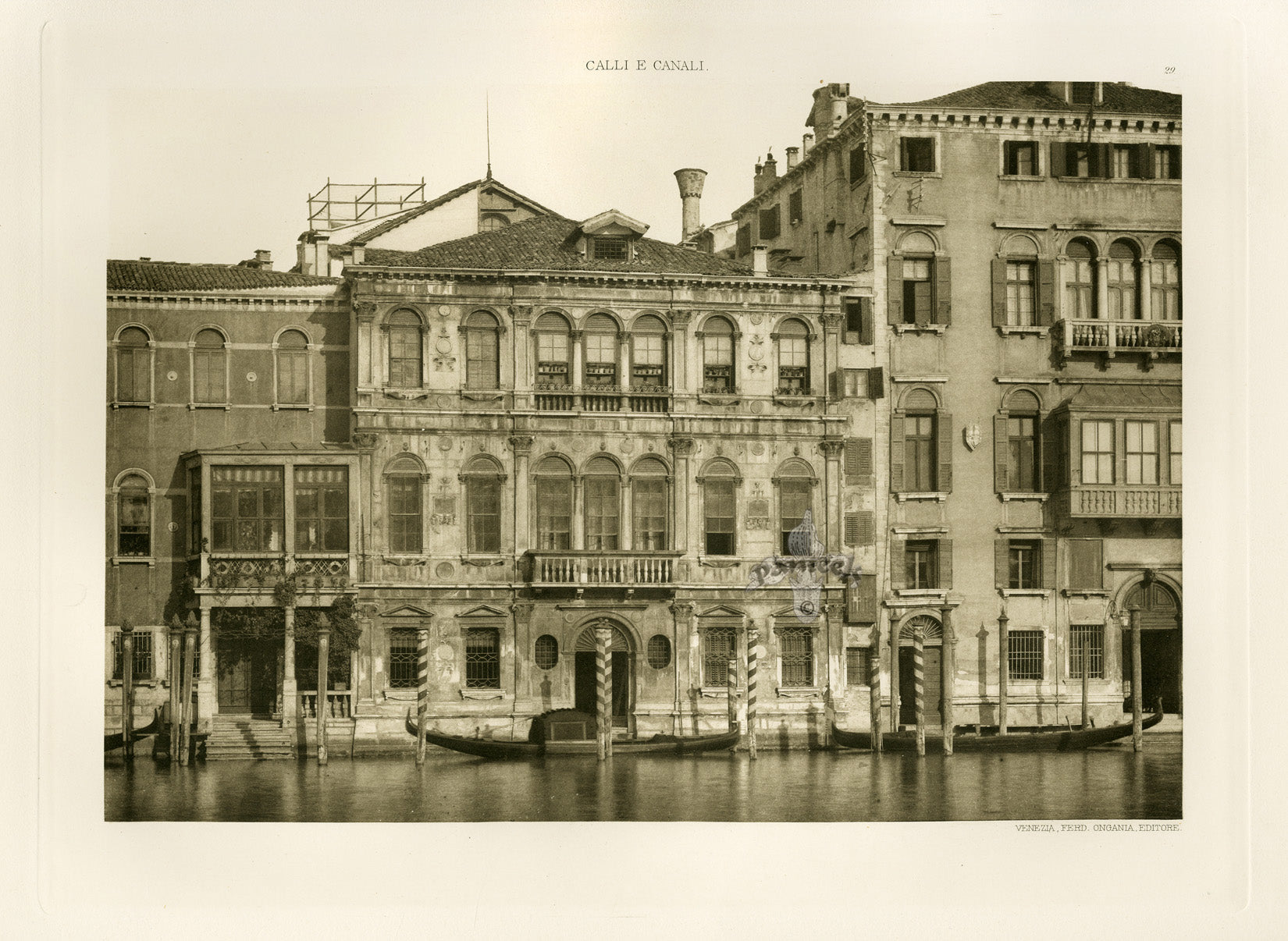 Ongania Architecture Venice Views 1891 Cappello & Grimani Palaces
