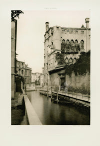 Ongania Architecture Venice Views 1891 Contarini Palace - Panteek Antique Prints