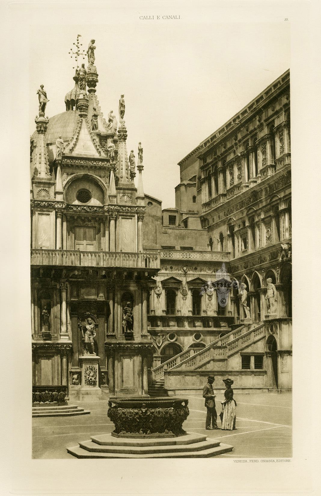 Ongania Architecture Venice Views 1891 Ducal Palace Court