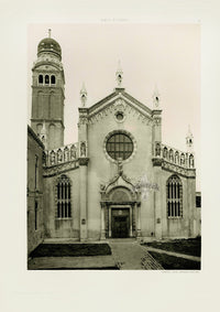 Ongania Architecture Venice Views 1891 Our Lady of the Garden Church - Panteek Antique Prints