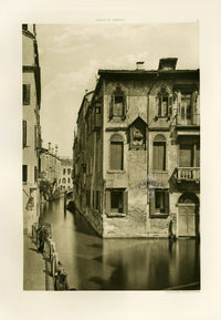 Ongania Architecture Venice Views 1891 Palace of the Angel - Panteek Antique Prints