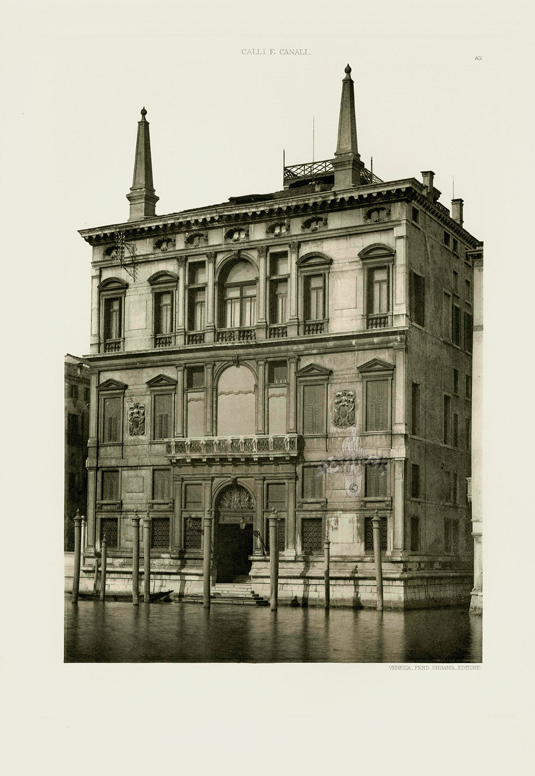 Ongania Architecture Venice Views 1891 Papadopoli Palace