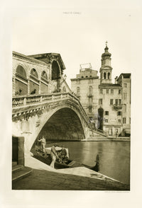 Ongania Architecture Venice Views 1891 Rialto Bridge - Panteek Antique Prints