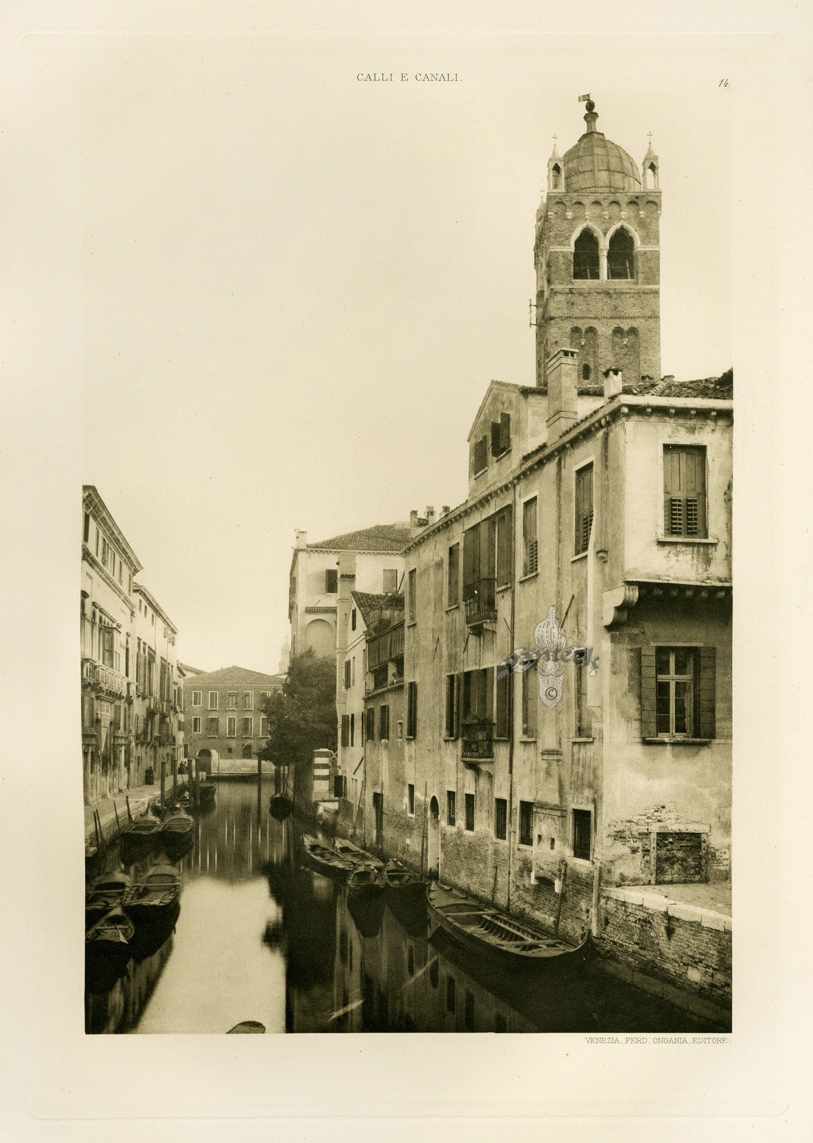 Ongania Architecture Venice Views 1891 S. Fosca's Canal