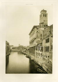 Ongania Architecture Venice Views 1891 S. Jeremiah's Canal - Panteek Antique Prints