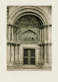 Ongania Architecture Venice Views 1891 St Mark Niche - Panteek Antique Prints