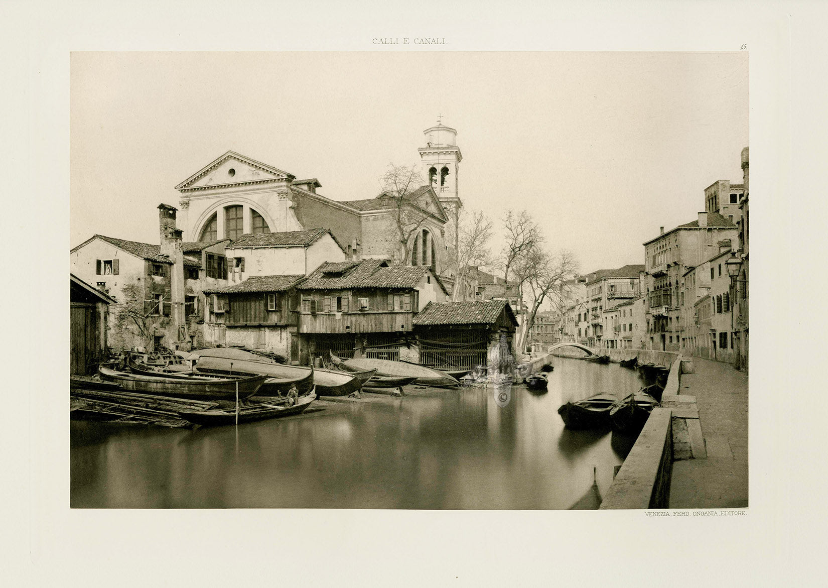 Ongania Architecture Venice Views 1891 St Trovaso's