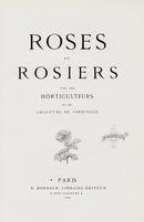 Orginal Hand Colored Roses 1884 Title Page - Panteek Antique Prints