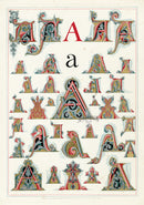 Owen Jones Initial Designs 1864 Print Letter A - Panteek Antique Prints