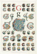 Owen Jones Initial Designs 1864 Print Letter G - Panteek Antique Prints