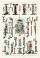 Owen Jones Initial Designs 1864 Print Letter I - Panteek Antique Prints