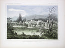 Pacific Railroad Original Print Mission, St. Ignatius River - Panteek Antique Prints