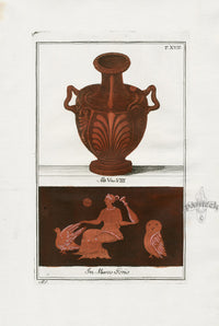 Passeri Antique Print 1775 Vases Museum Gorio, Dove - Panteek Antique Prints