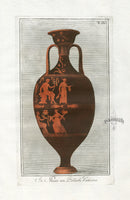 Passeri Antique Print 1775 Vases Museum Vatican Library, Fish - Panteek Antique Prints