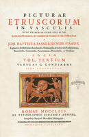 Passeri Antique Print 1775 Vases Title Page 2 - Panteek Antique Prints