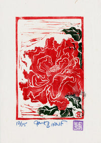 Paul Binnie Woodblock Peony - Panteek Antique Prints