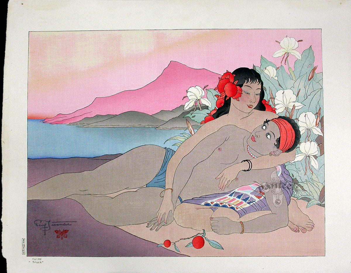 Paul Jacoulet Calme Truck Polynesia