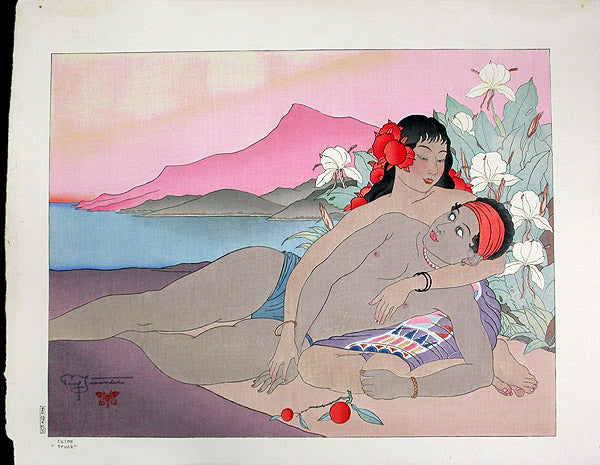 Paul Jacoulet Calme Truck Polynesia