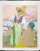 Paul Jacoulet Coucher De Soleil A Menado. Celebes - Panteek Antique Prints