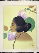 Paul Jacoulet Fleur Violettes, Tomil, Yap - Panteek Antique Prints