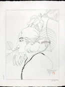 Paul Jacoulet Fleur Violettes, Tomil, Yap - Panteek Antique Prints