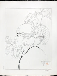 Paul Jacoulet Fleur Violettes, Tomil, Yap - Panteek Antique Prints